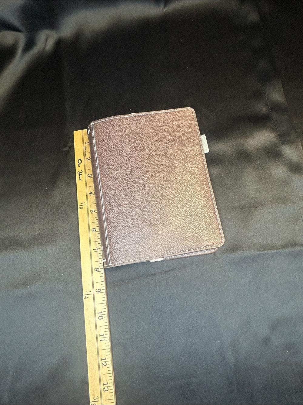 Tula Brown Pebbled Leather Planner Folio